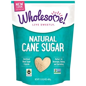 Отзывы о Холсам Свитнерс, Natural Cane Sugar, 1.5 lbs (24 oz.) — 680 g