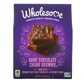 Wholesome, Брауни с кусочками темного шоколада, 397 г (14 унций)