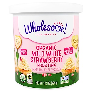 Отзывы о Холсам Свитнерс, Organic Wild White Strawberry Frosting, 12.5 oz (354 g)