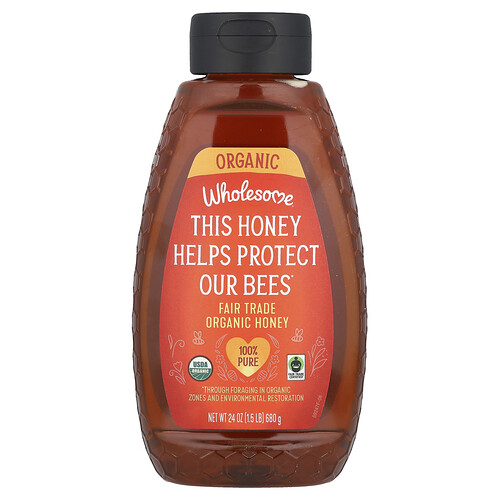 Wholesome Sweeteners Fair Trade Organic Honey, 24 oz (680 g)