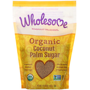 Холсам Свитнерс, Organic Coconut Palm Sugar, 1 lb. (16 oz) — 454 g отзывы покупателей