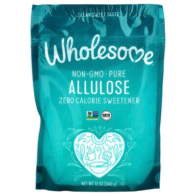 Wholesome Sweeteners  Allulose  Zero Calorie Sweetener  12 oz (340 g)