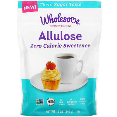 Купить Wholesome Allulose, низкокалорийный подсластитель, 340 г (12 унций)