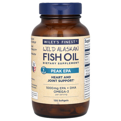 Wiley's Finest Wild Alaskan Fish Oil: Peak EPA