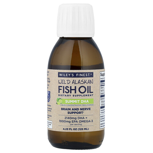 Wiley's Finest Wild Alaskan Fish Oil, Summit DHA, 4.23 fl oz (125 ml)