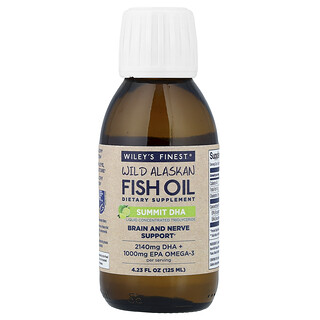 Wiley's Finest, Ulei de pește sălbatic din Alaska, Summit DHA, 4,23 fl oz (125 ml)