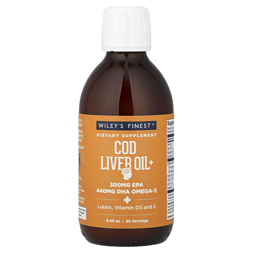 Wiley's Finest Cod Liver Oil+, 8.45 oz