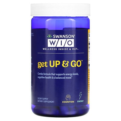 

Swanson WIO Get Up & Go, 60 вегетарианских капсул