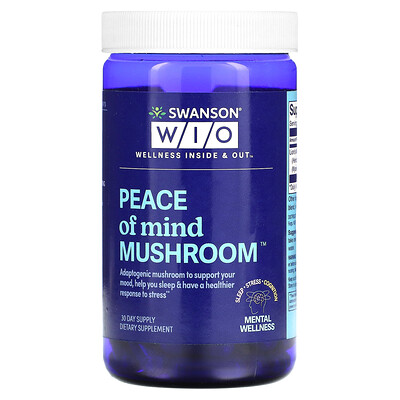 

Swanson WIO Peace of Mind Mushroom, 30 капсул