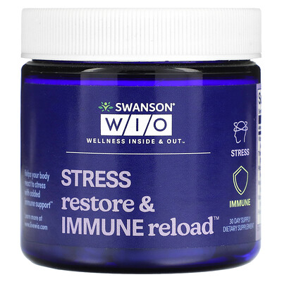 

Swanson WIO Stress Restore & Immune Reload 30 Day Supply