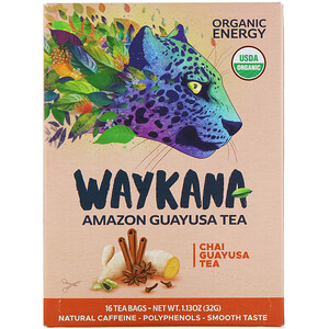 Отзывы о Waykana, Amazon Guayusa Tea, Chai Guayusa, 16 Tea Bags, 1.13 oz (32 g)
