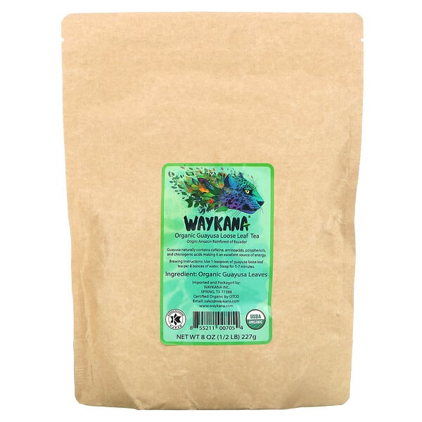 Organic Guayusa Loose Leaf Tea, 8 oz ( 227 g)