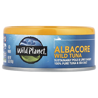 Wild Planet, Albacore Wilde Tonijn, 5 oz (142 g)