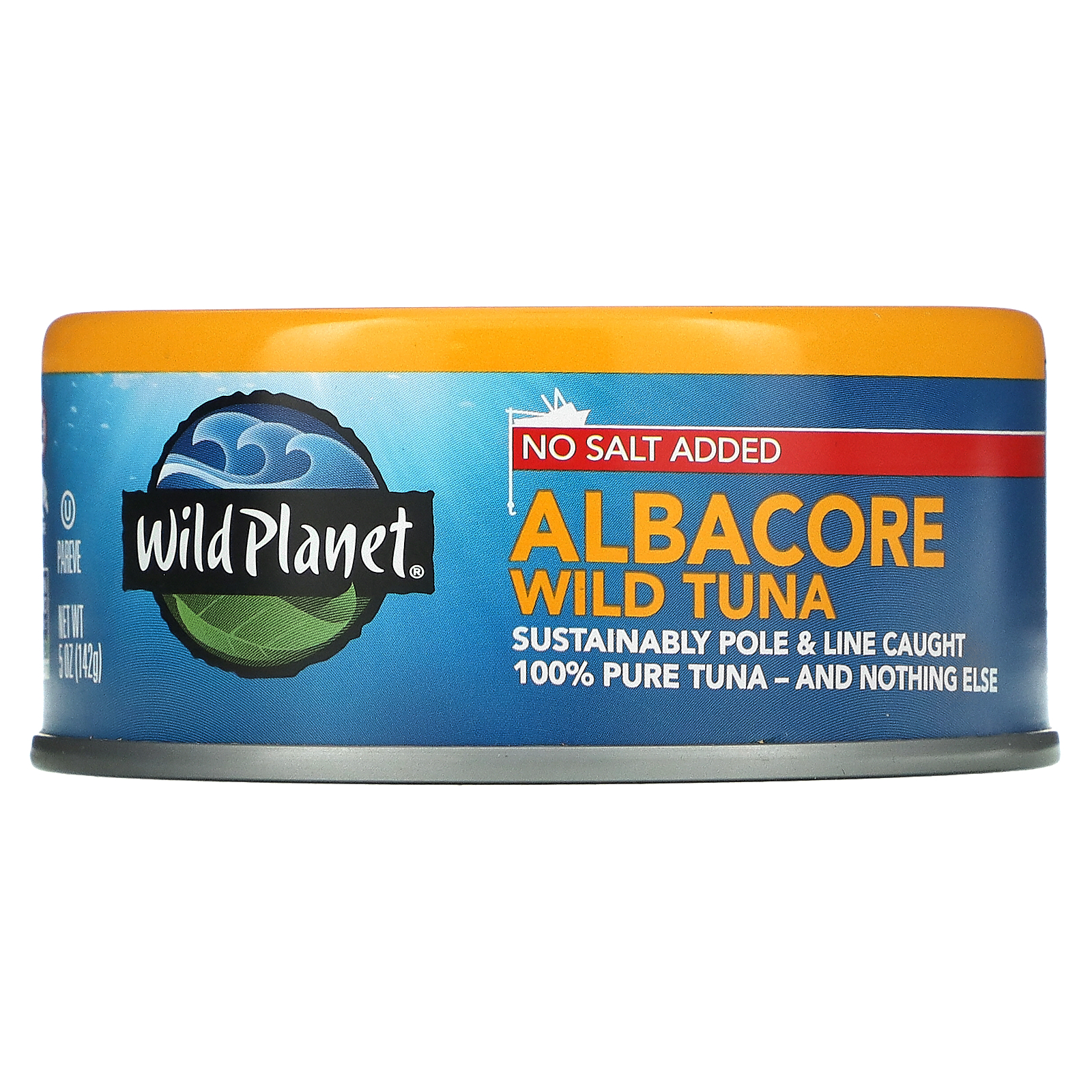 Wild Planet Wild Albacore Tuna No Salt Added 5 Oz 142 G