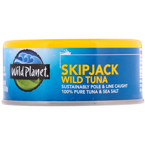 Wild Planet‏, التونة البرية الخفيفة، 5 أوقية (142 غرام)