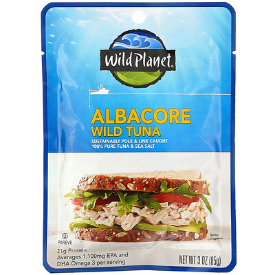 Wild Planet Albacore Wild Tuna, 3 oz (85 g)