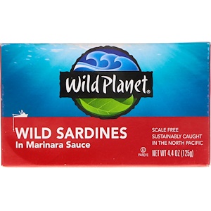 Вайлд Планет, Wild Sardines In Marinara Sauce, 4.4 oz (125 g) отзывы