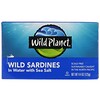 Wild Planet(ワイルドプラネット), 海塩を含む野生イワシの水煮、4.4 oz (125 g)