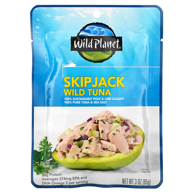 

Wild Planet Skipjack Wild Tuna 3 oz (85 g)