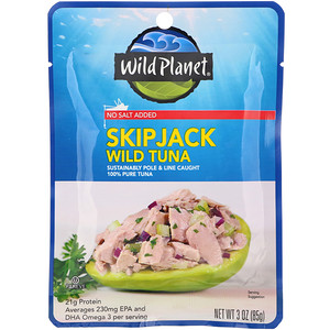 Вайлд Планет, Skipjack Wild Tuna, 3 oz (85 g) отзывы покупателей