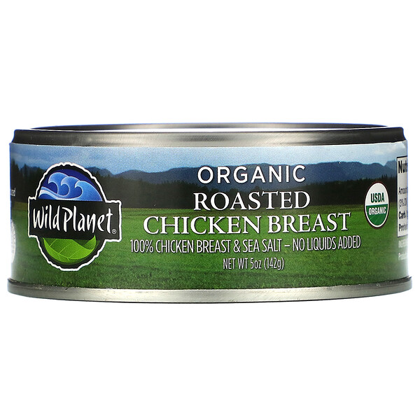 Wild Planet‏, Organic Roasted Chicken Breast, 5 oz (142 g)