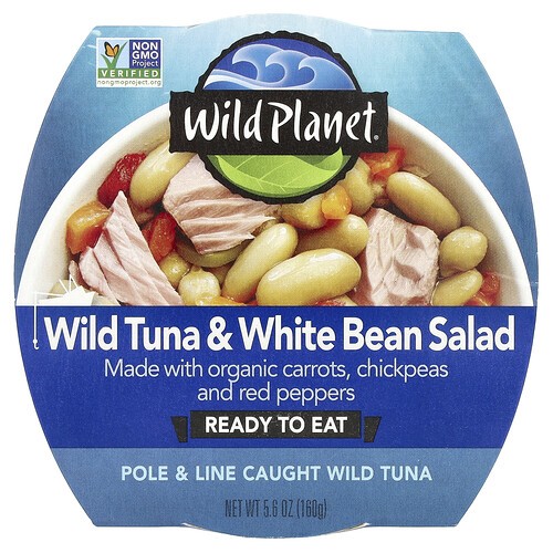 Wild Planet, Wild Tuna & White Bean Salad, 5.6 oz (160 g)