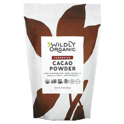 Купить Wildly Organic Cacao Powder, Fermented, 16 oz (454 g)