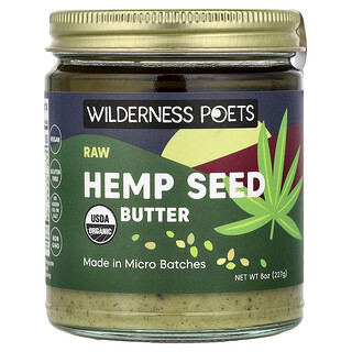 Wilderness Poets, Raw Hemp Seed Butter, 8 oz (227 g)