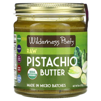 

Wilderness Poets Organic Raw Pistachio Butter 8 oz (227 g)