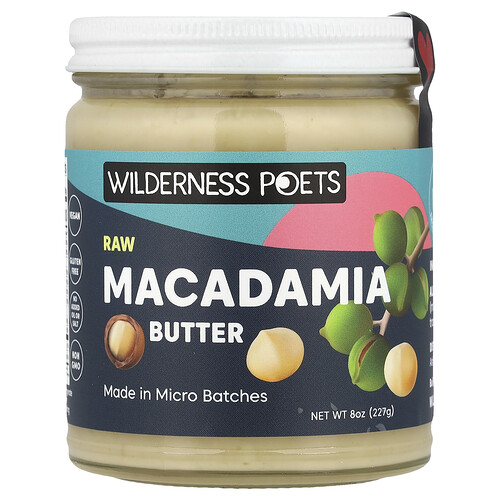 Wilderness Poets, Raw Macadamia Butter, 8 oz (227 g)