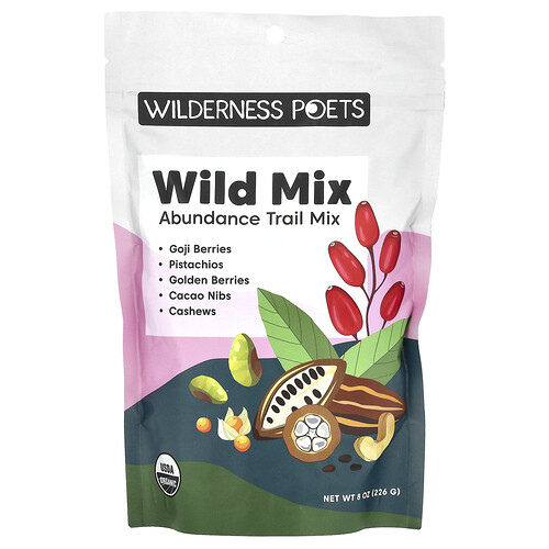 Wilderness Poets Wild Mix, Abundance Trail Mix, 8 oz (226 g)