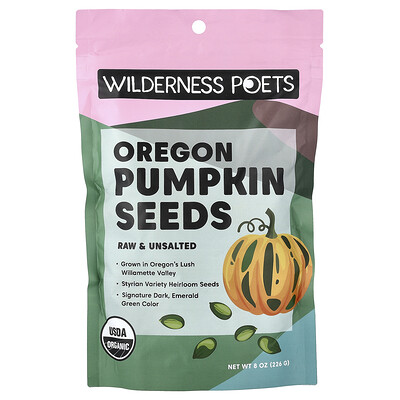 Wilderness Poets, Organic Oregon Pumpkin Seeds, 8 oz (226 g)