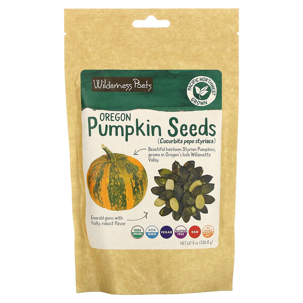 Wilderness Poets‏, Oregon Pumpkin Seeds, 8 oz (226.8 g)