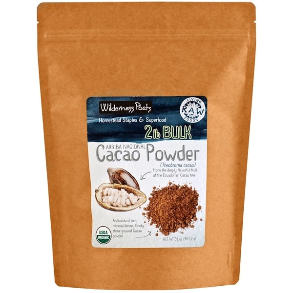 Wilderness Poets, Arriba Nacional, Cacao Powder, 32 oz (907.2 g) - iHerb