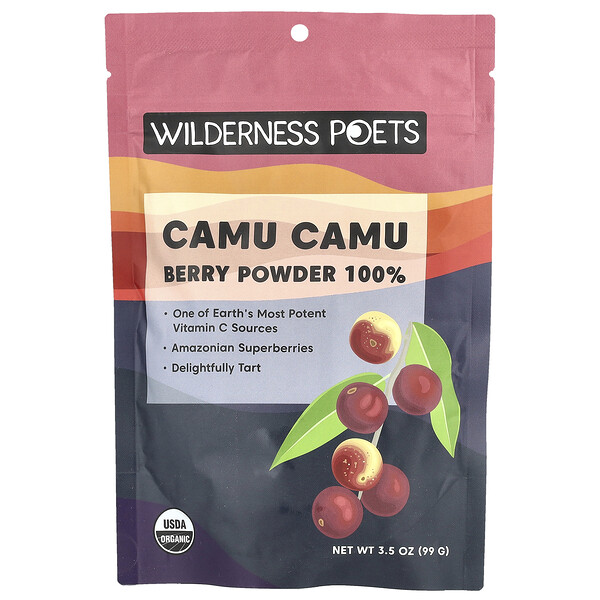 Wilderness Poets Organic Camu Camu Berry Powder, 3.5 oz (99 g)