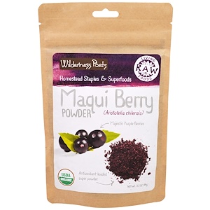 Отзывы о Вилдернес Поэтс, Living Raw Foods, Maqui Berry Powder, 3.5 oz (99 g)