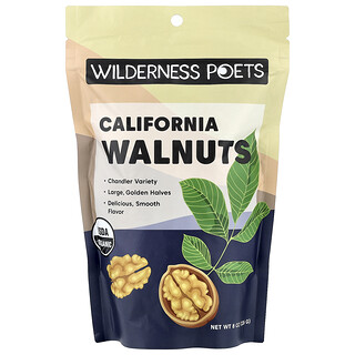 Wilderness Poets, Nueces de California orgánicas, 226 g (8 oz)