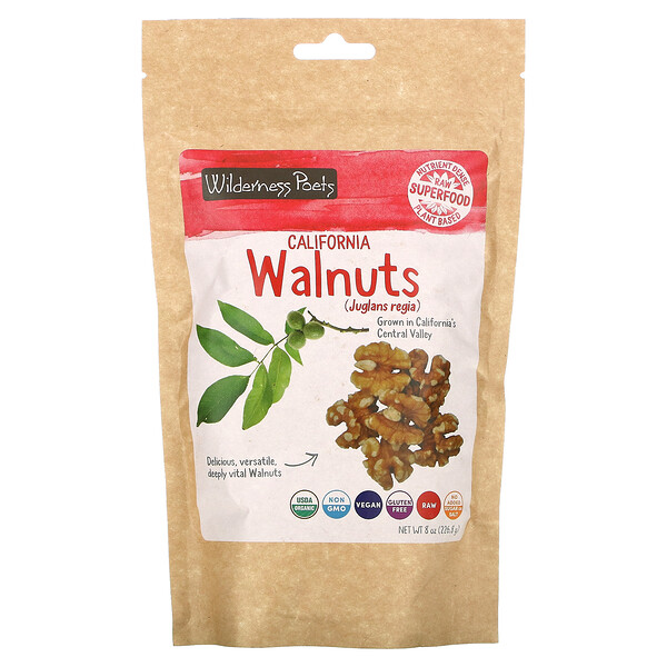 Wilderness Poets‏, California Walnuts, 8 oz (226.8 g)