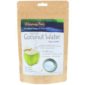 Отзывы о Вилдернес Поэтс, Instant Coconut Water Powder, Freeze Dried, 4 oz (113.4 g)