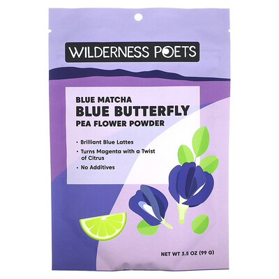 

Wilderness Poets Blue Butterfly Pea Flower Powder Blue Matcha 3.5 oz (99 g)