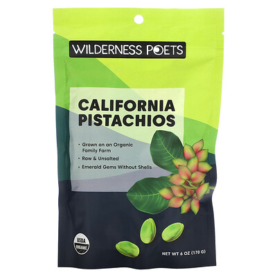 Wilderness Poets  Organic Organic California Pistachios  Unsalted  6 oz (170 g)