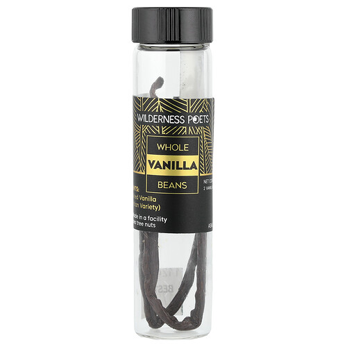 Wilderness Poets, Tahitian Vanilla Beans, 2 Vanilla Beans