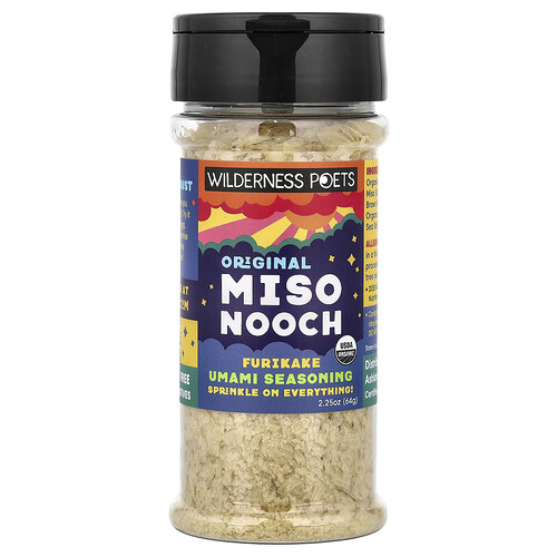Wilderness Poets Organic Miso Nooch, Furikake Umami Seasoning, 2.25 oz (64 g)