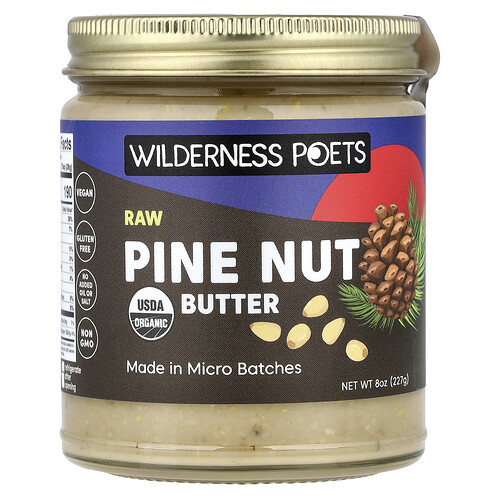 Wilderness Poets, Raw Pine Nut Butter, 8 oz (227 g)