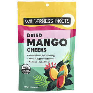 Wilderness Poets, Carrilleras de mango secas, 170 g (6 oz)