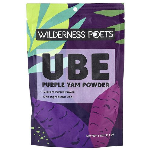 Wilderness Poets Ube Purple Yam Powder, 4 oz (113 g)