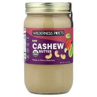 Wilderness Poets, Raw Cashew Butter, 16 oz (453 g)