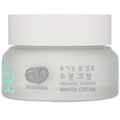 Купить Whamisa Organic Flowers, Water Cream, 1.7 fl oz (51 ml)