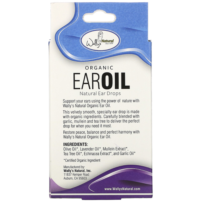 Wally's Natural, Organic Ear Oil, 1 fl oz (30 ml) iHerb