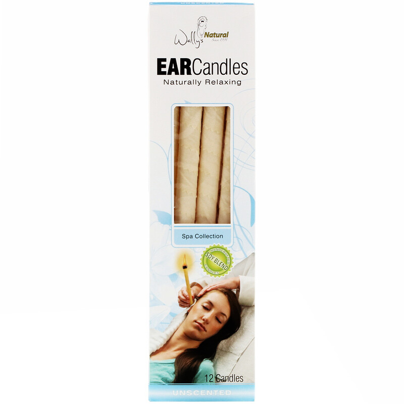 Wally's Natural, Ear Candles, Unscented, 12 Candles iHerb